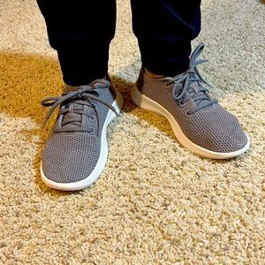 Comfortable grey mesh Allbirds sneakers